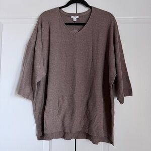 NWT J. Jill V-Neck Quarter Sleeves Sweater Size 1X